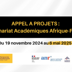 Appel à projets : Troisième édition du programme Partenariats Académiques Afrique-France !